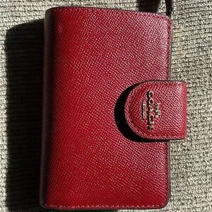 Coach Burgundy Leather Wallet